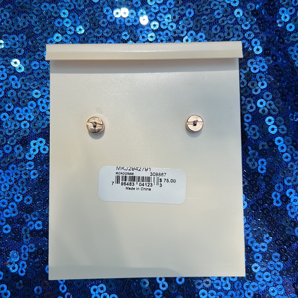 Michael Kors Rose Gold Tone Stud Earrings - Picture 2 of 2